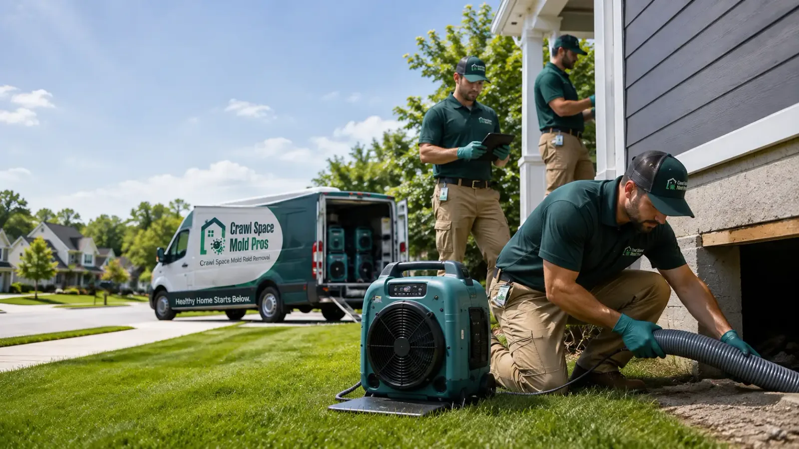 Crawl Space Mold Removal in Britton, SD